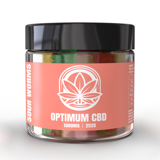 CBD Coated sour worms 1500mg drug test friendly (approx 1 month supply)